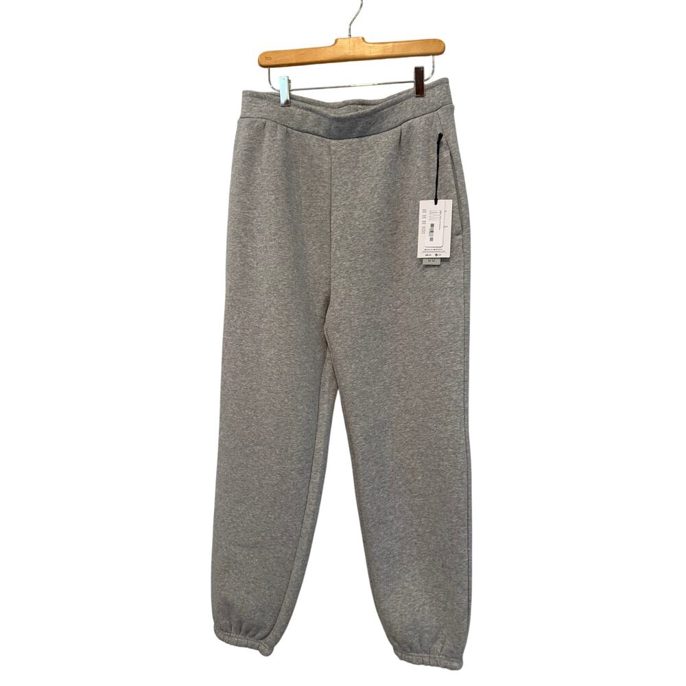 Kyodan High Waisted Foldover Jogger Sweatpants Heather Gray M